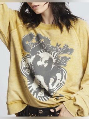 Recycled Karma Led Zeppelin Oversized Lightweight Sweatshirt